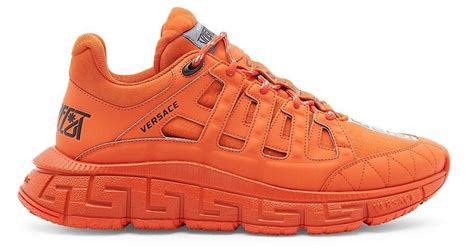 orange Versace sneakers